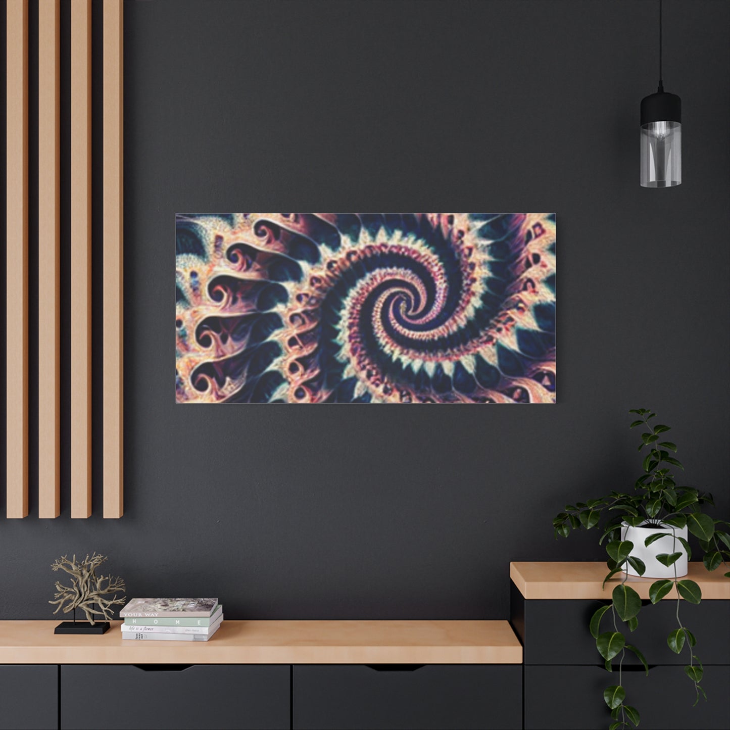 Abstract Spiral Art Canvas Print - Modern Home Decor for Art Lovers