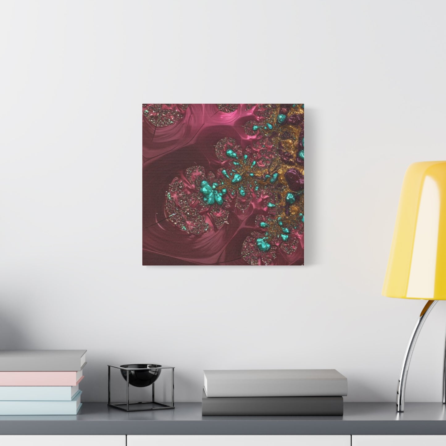 Abstract Art Canvas Print - Vibrant Fractal Design for Home Decor