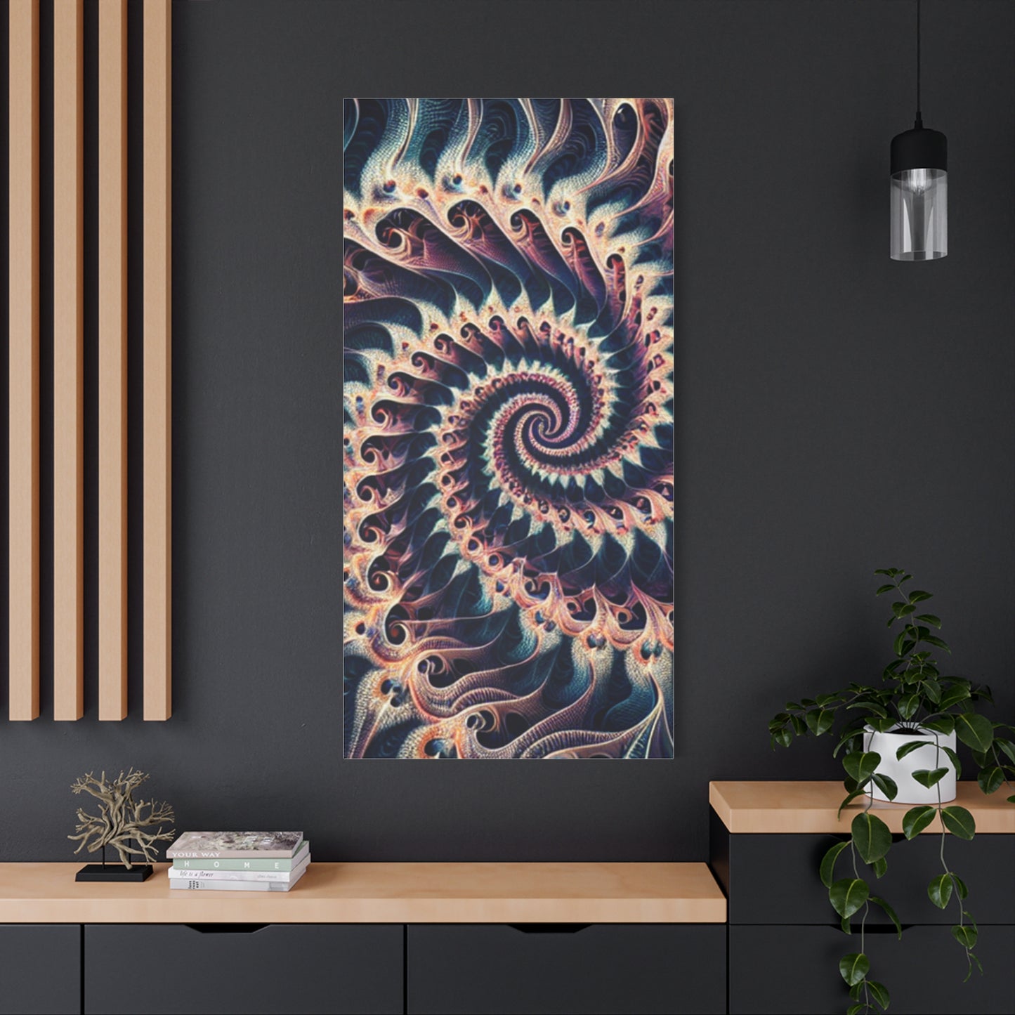 Abstract Spiral Art Canvas Print - Modern Home Decor for Art Lovers
