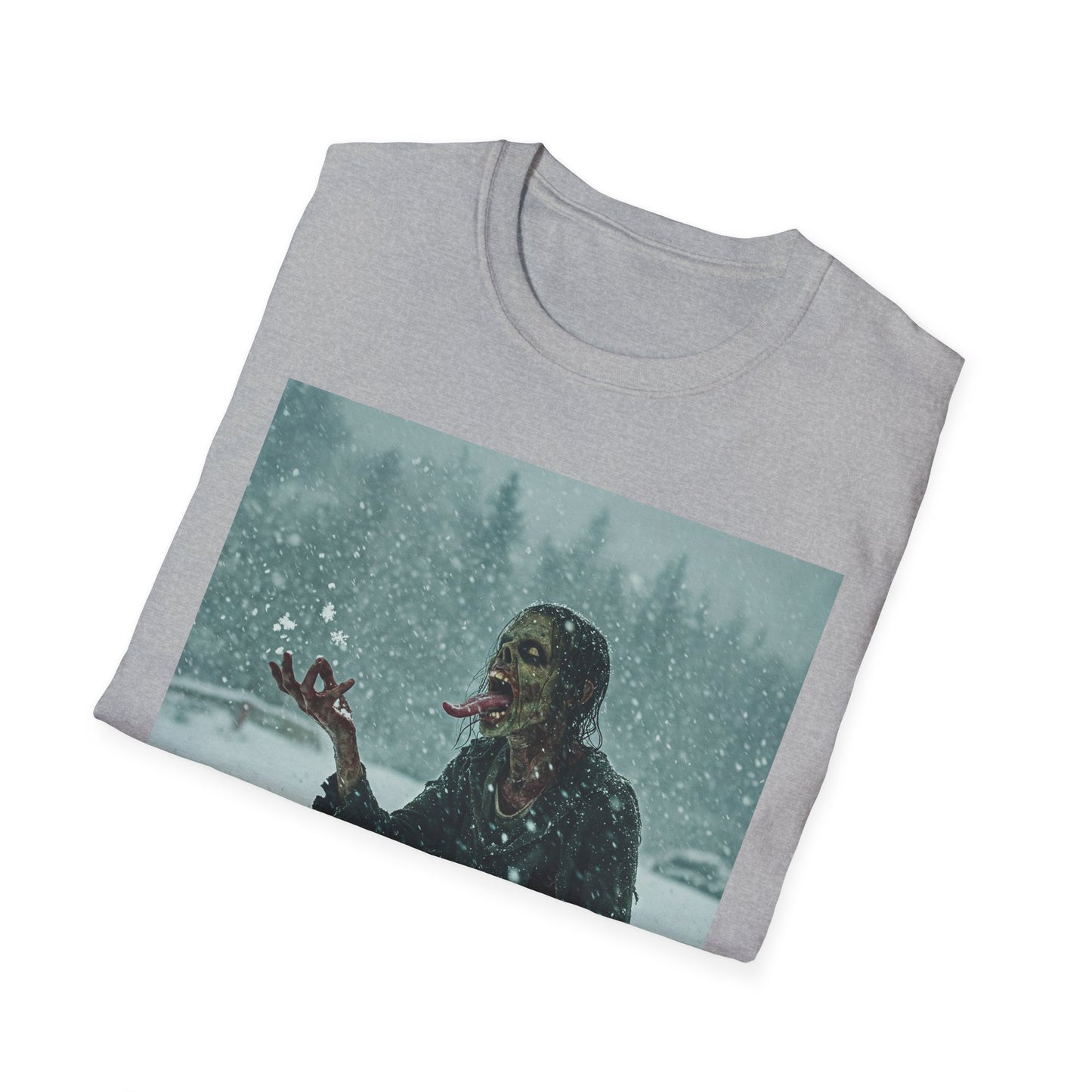 Chilling Horror Graphic Tee - Unisex Softstyle T-Shirt with Spooky Design