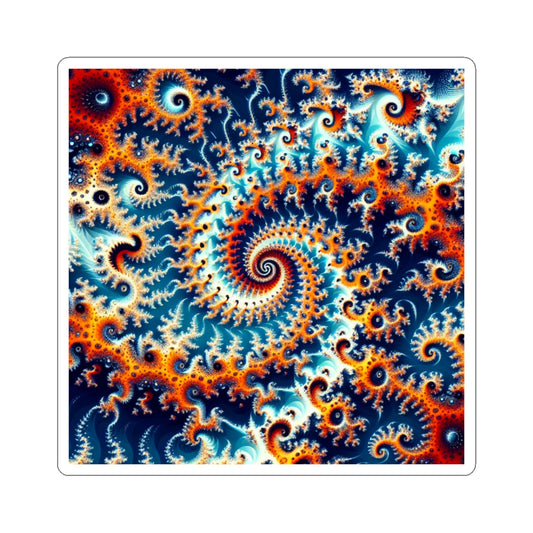 Colorful Spirals Kiss-Cut Stickers for Creative Expression