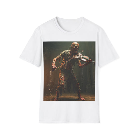 UK - Creepy Creature Violinist Unisex T-Shirt - Spooky Halloween Tee