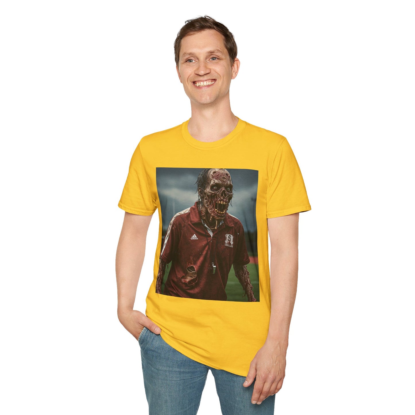 Zombie Horror Unisex Softstyle T-Shirt - Perfect for Halloween and Casual Wear