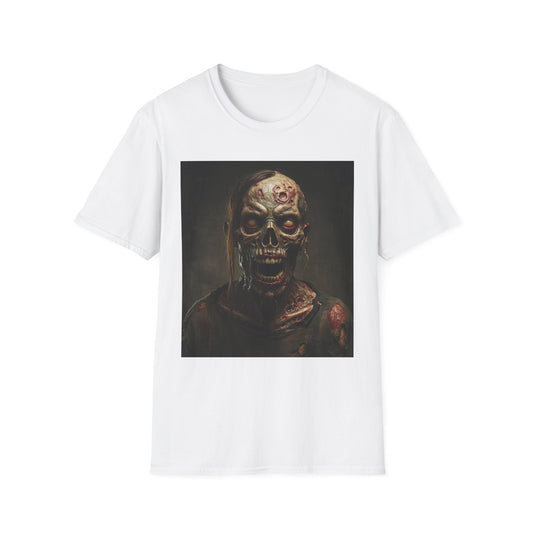 Zombie Graphic Apocalyptic Portrait Tee, bold, decaying zombie graphic