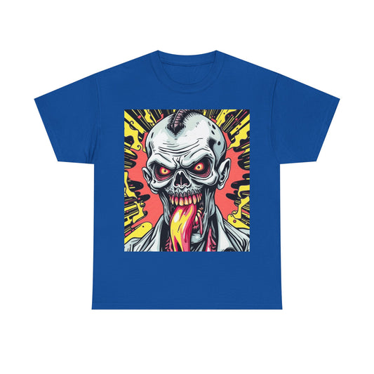 UK - Unisex Heavy Cotton Tee - Edgy Skull Graphic Tee for Bold Expression