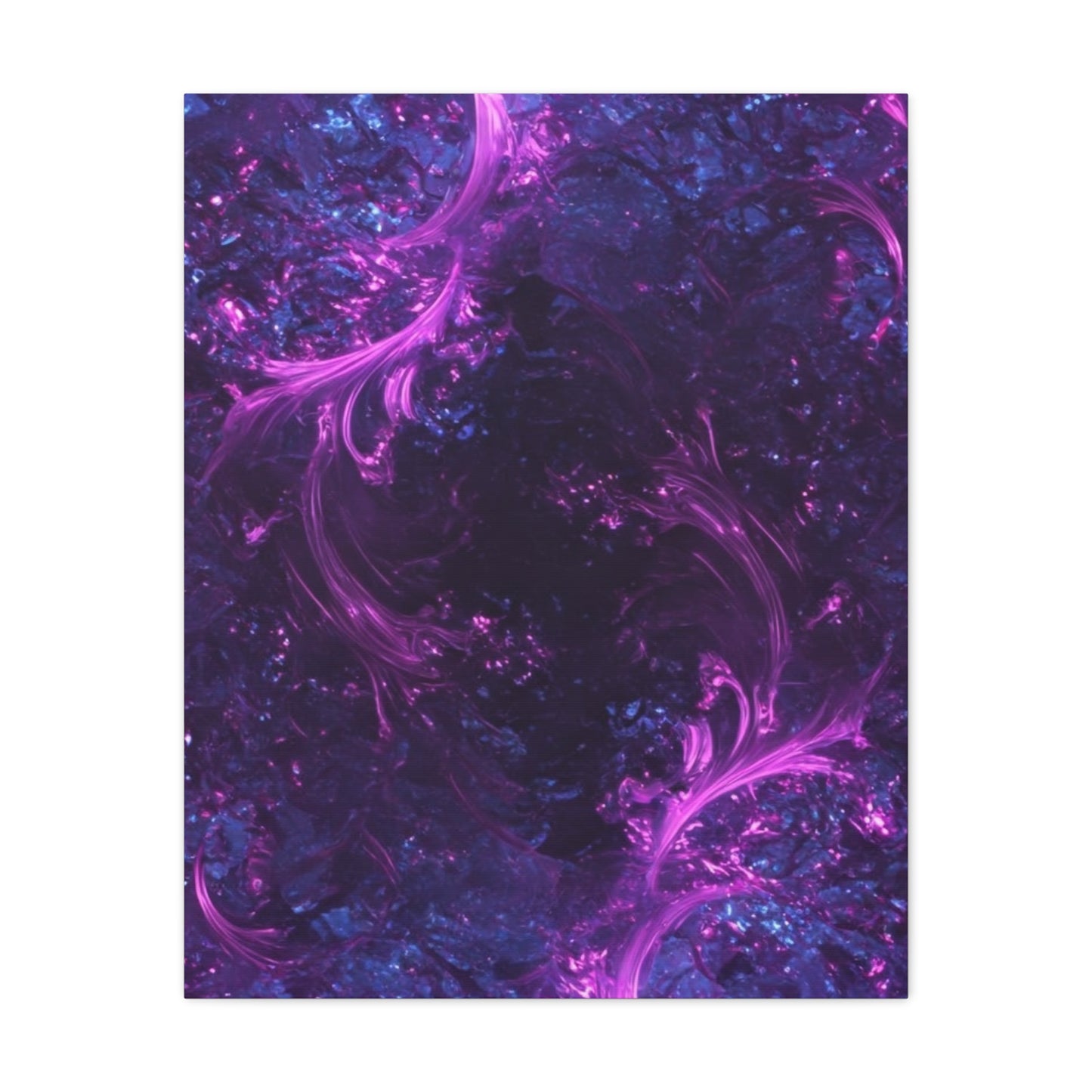 Abstract Purple Fractal Canvas Print - Artistic Wall Décor
