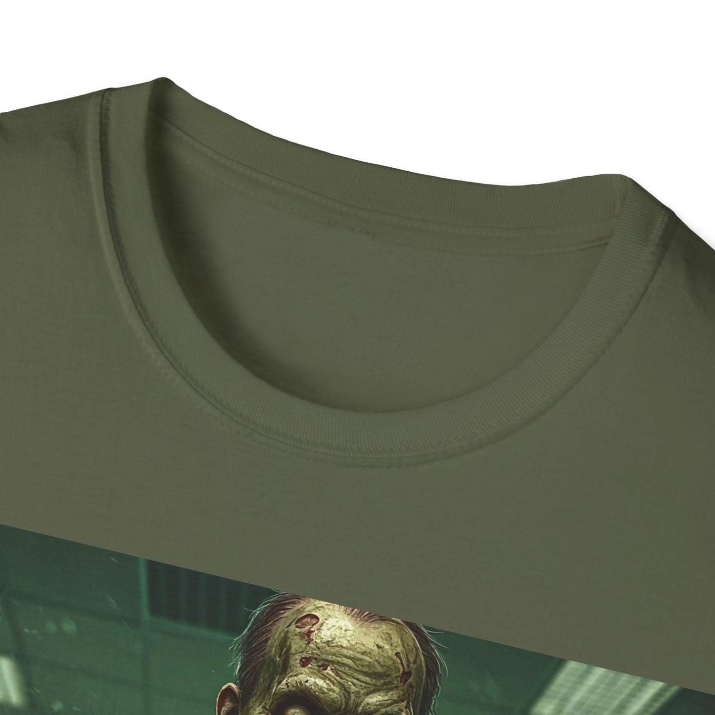 UK - Zombie Office Horror Unisex Softstyle T-Shirt
