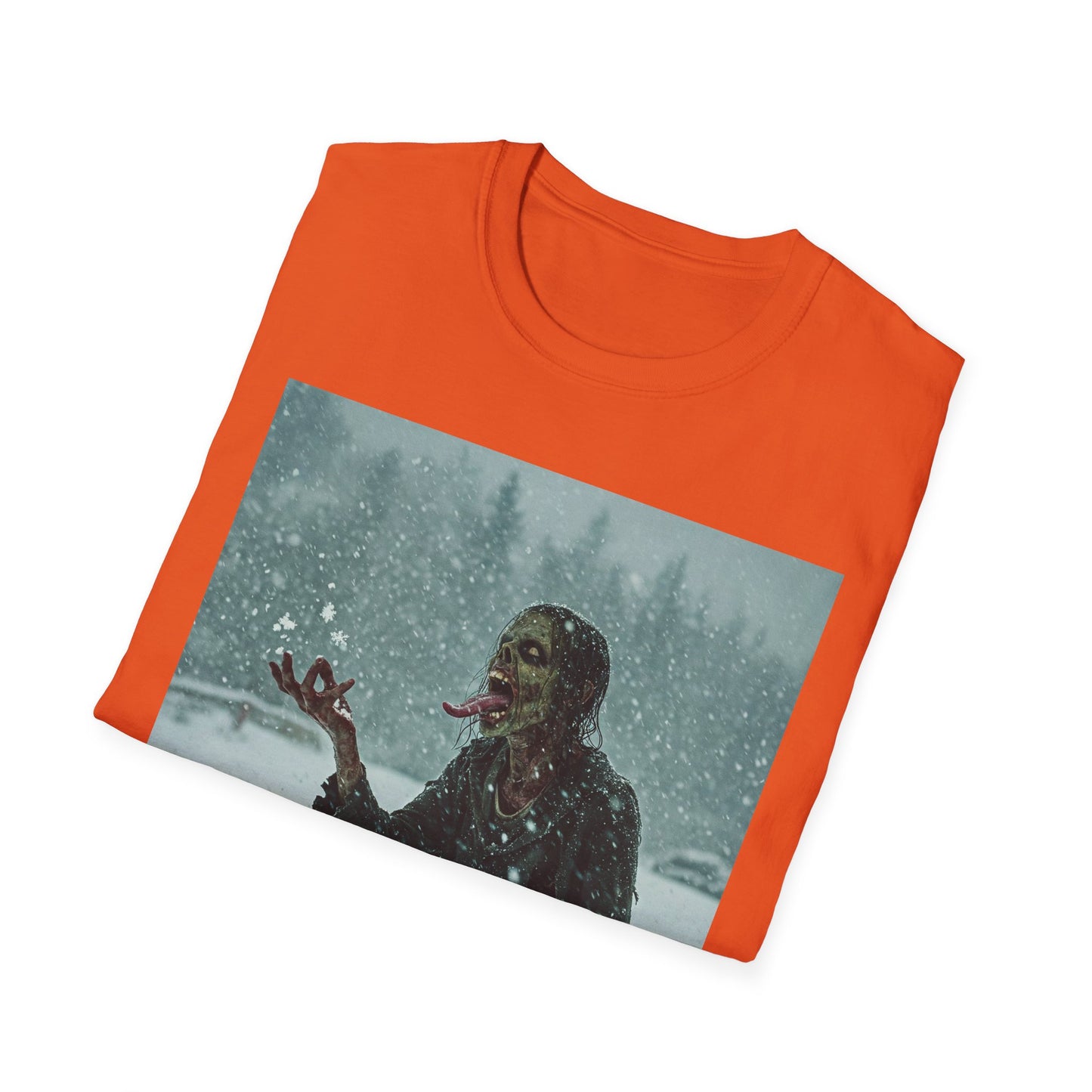 Chilling Horror Graphic Tee - Unisex Softstyle T-Shirt with Spooky Design