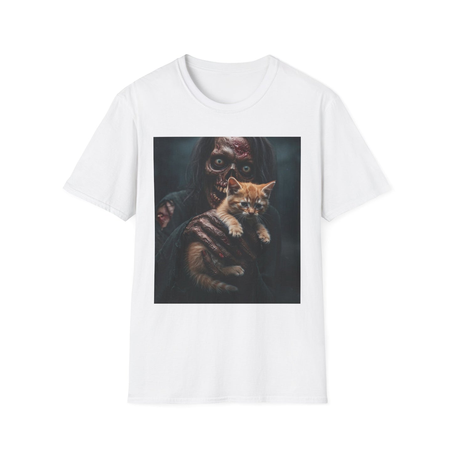 Apocalyptic Portrait Tee, bold, decaying zombie graphic