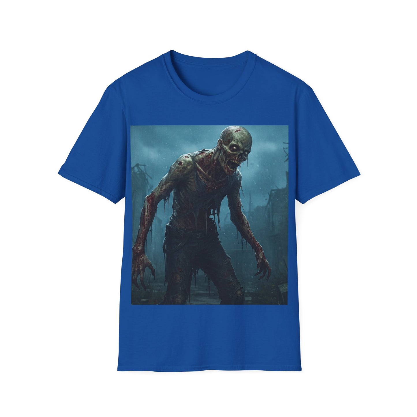 UK - Unisex Horror Graphic T-Shirt - Zombie Design for Halloween & Horror Fans