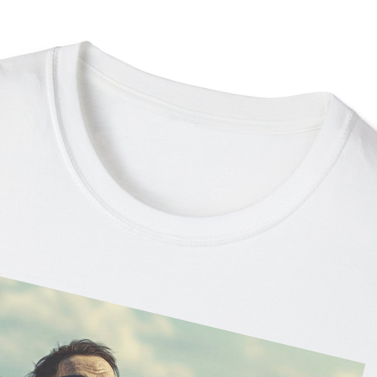 Chill Vibes Apocalyptic Portrait Tee, bold, decaying zombie graphic