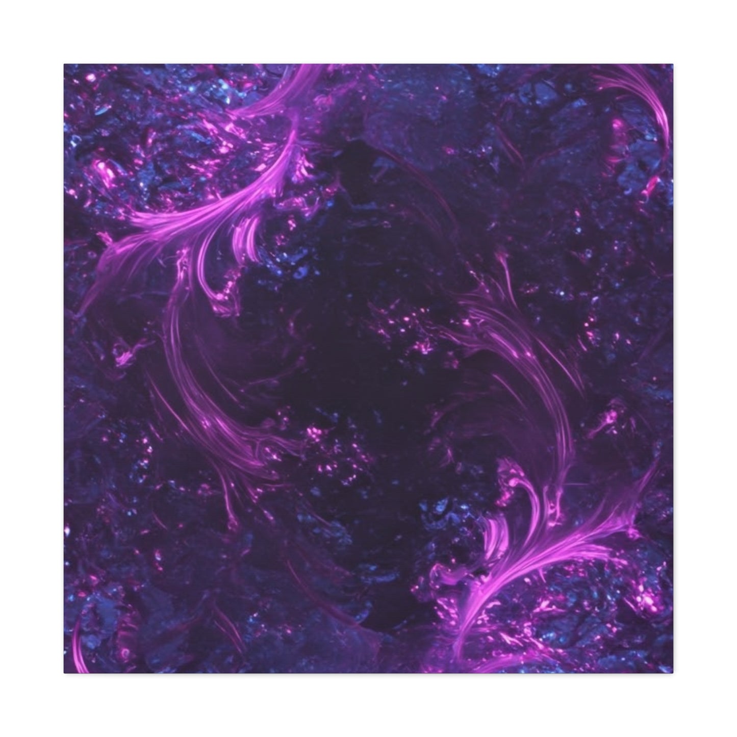 Abstract Purple Fractal Canvas Print - Artistic Wall Décor