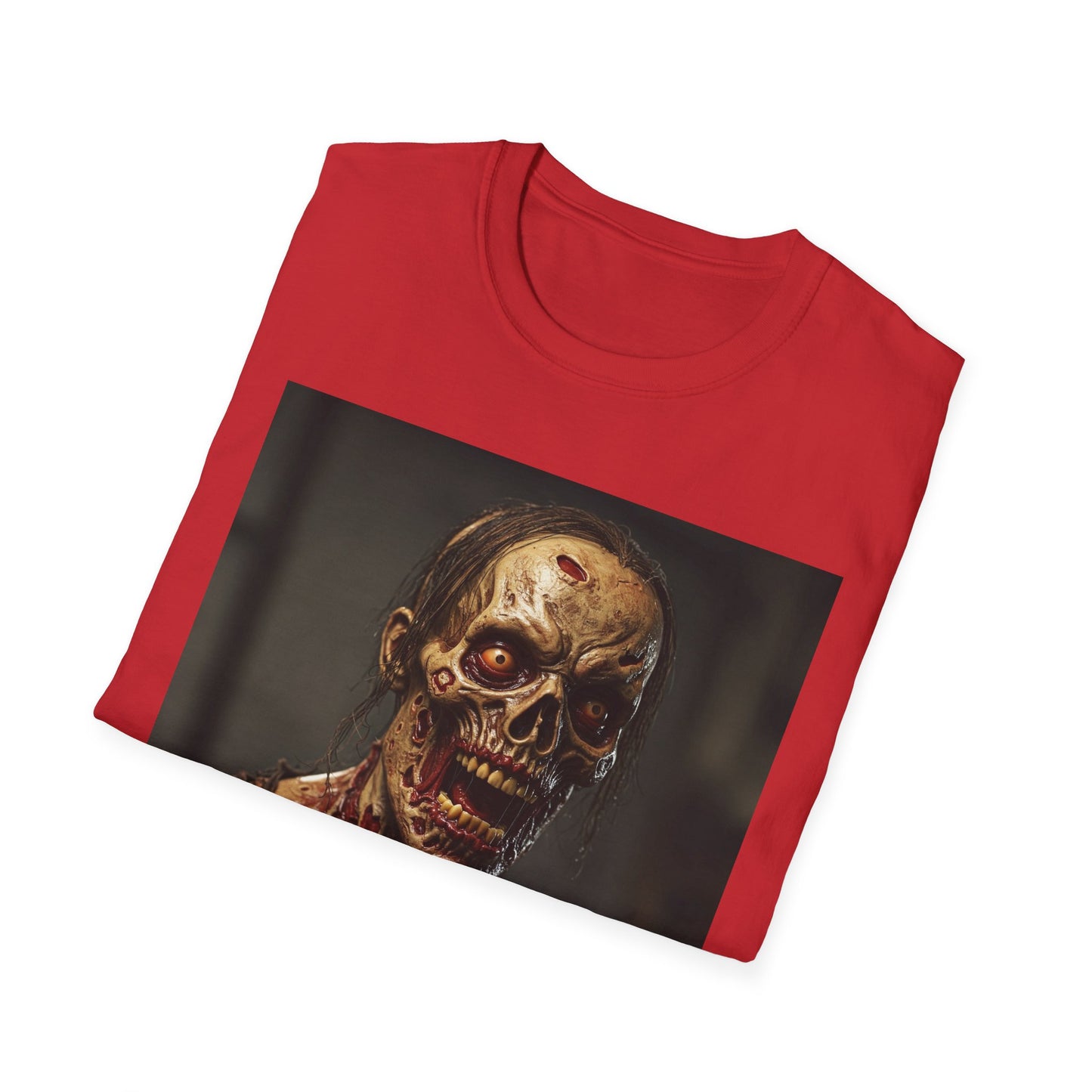 Apocalyptic Portrait Tee, bold, decaying zombie graphic