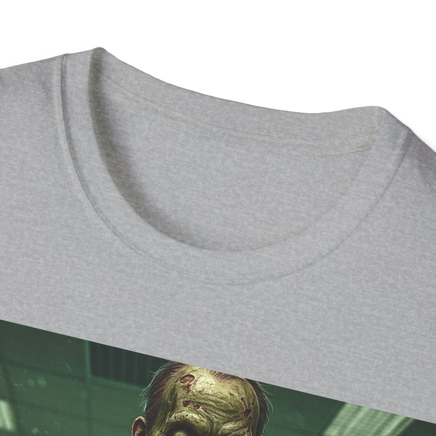 UK - Zombie Office Horror Unisex Softstyle T-Shirt