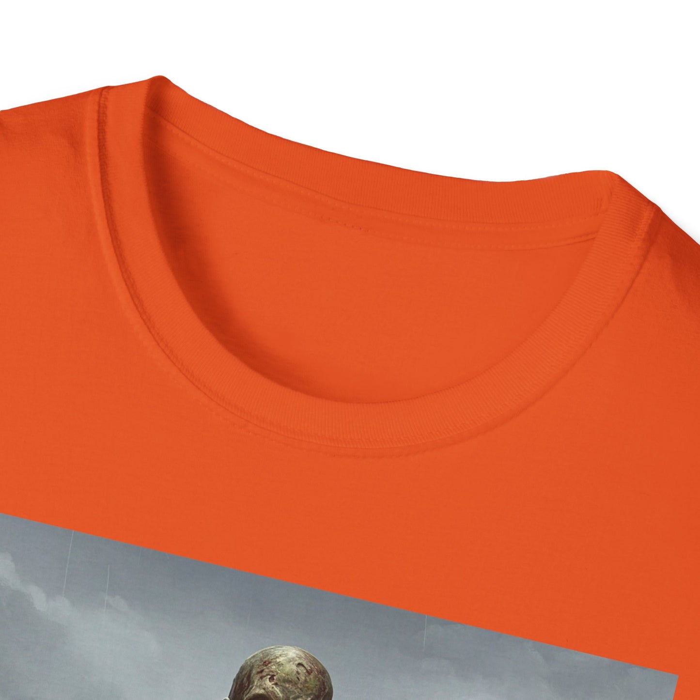 Zombie Rowboat Unisex Softstyle T-Shirt - Spooky Graphic Tee for Halloween Fans
