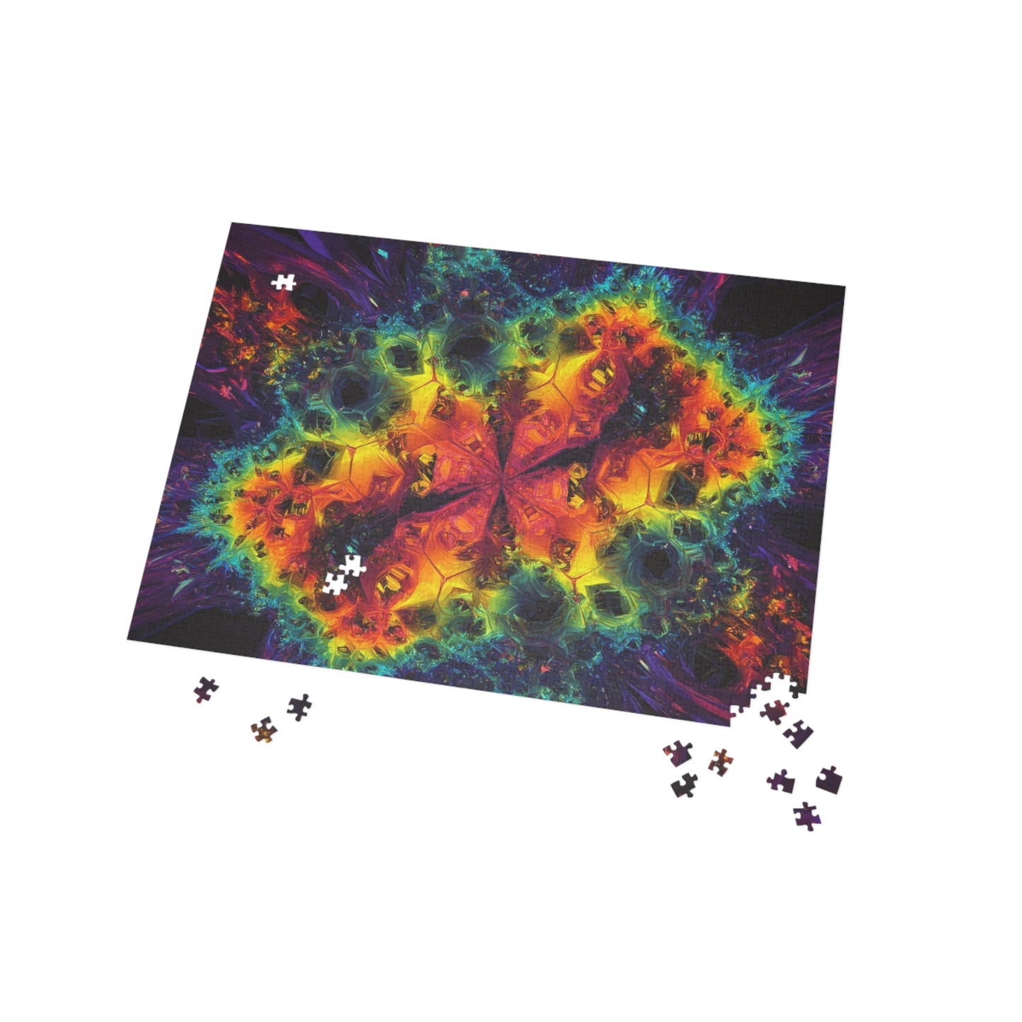 010 - Fractal Puzzle (96, 252, 500, 1000-Piece) - Fun Family Activity and Gift