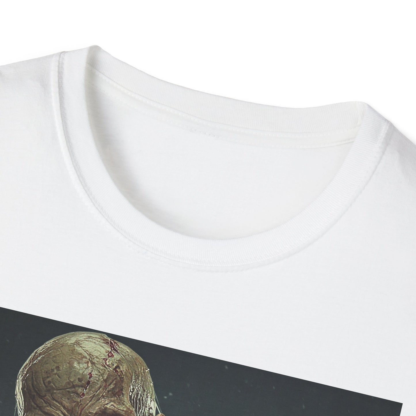 Apocalyptic Portrait Tee, bold, decaying zombie graphic