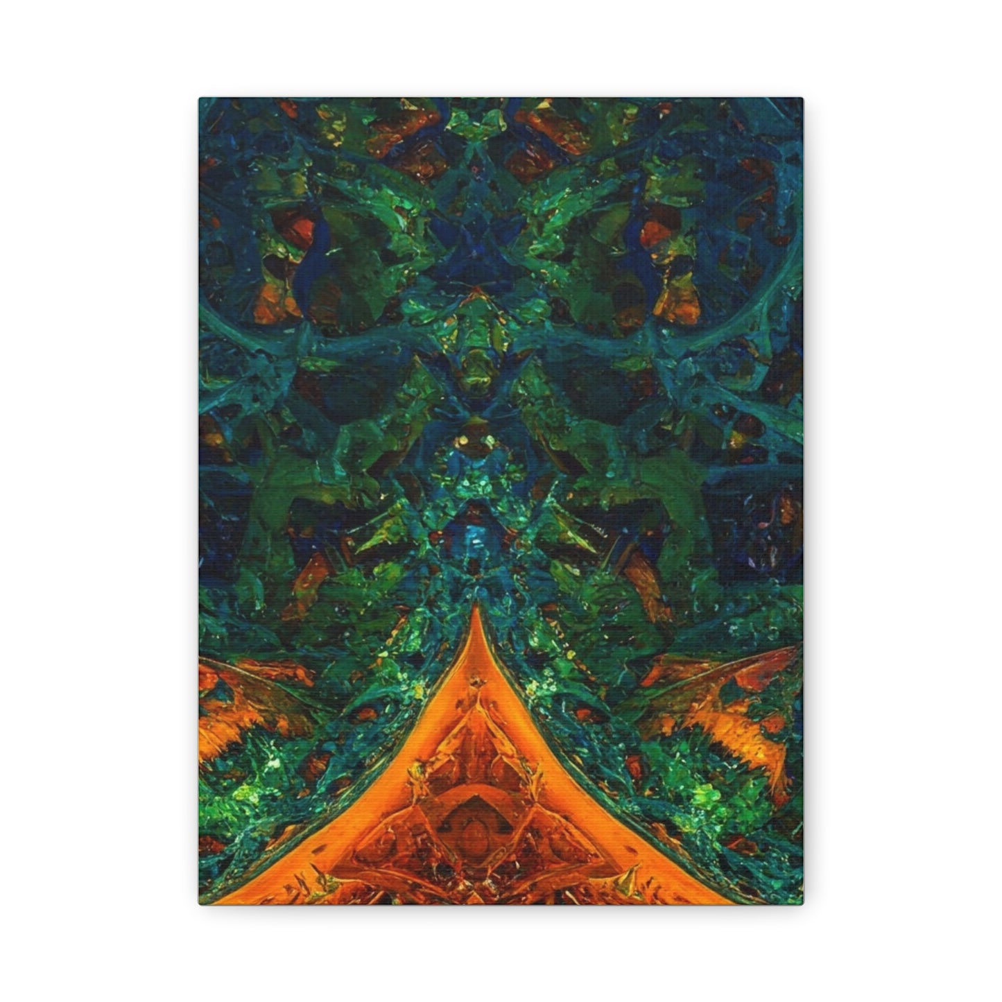 Vibrant Abstract Fractal Art Canvas Print