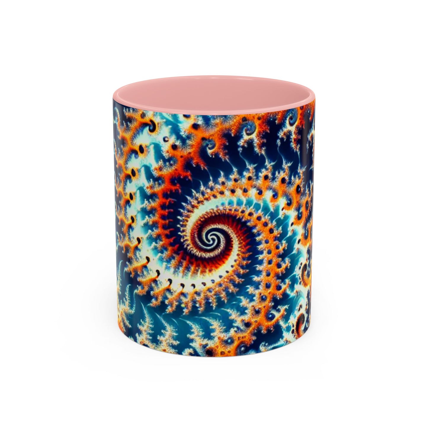 Vibrant Spiral Design Coffee Mug - 11/15oz Ceramic Accent Cup for Art Lovers