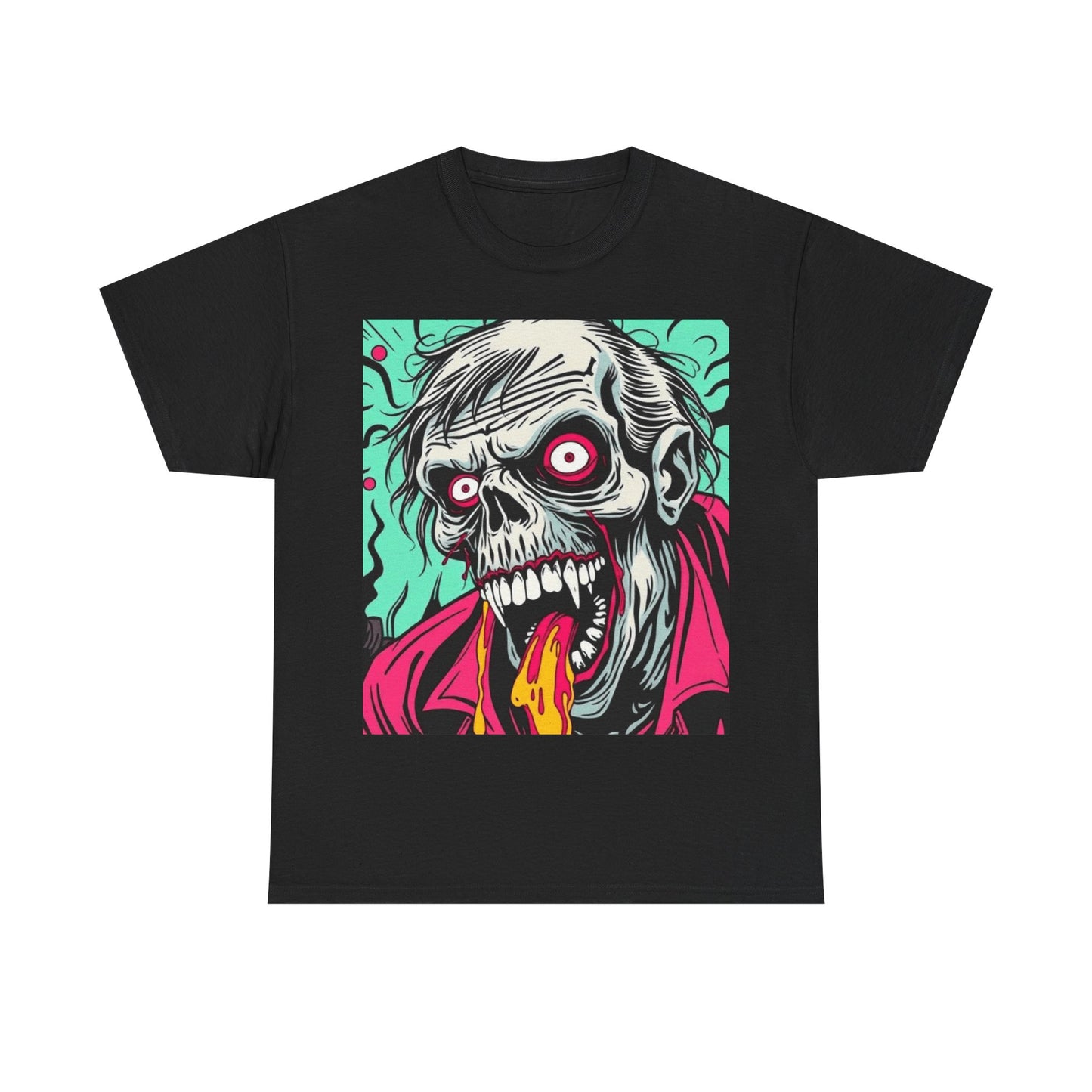 UK - Graphic Zombie Tee - Unisex Heavy Cotton Shirt for Halloween