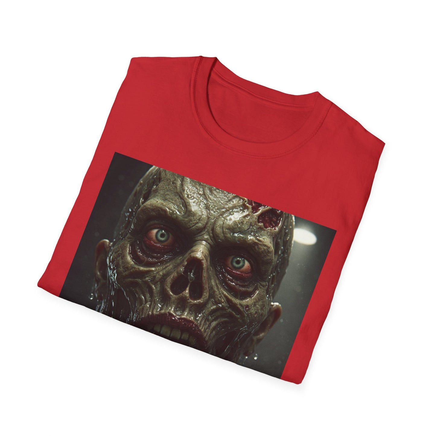 Apocalyptic Portrait Tee, bold, decaying zombie graphic