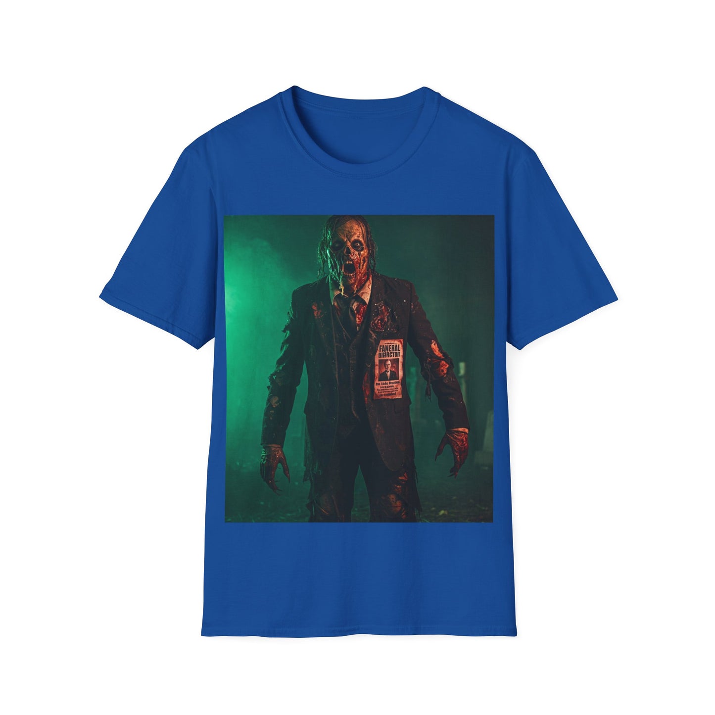 UK - Horror-Inspired Unisex Softstyle T-Shirt - Spooky Halloween Graphic Tee