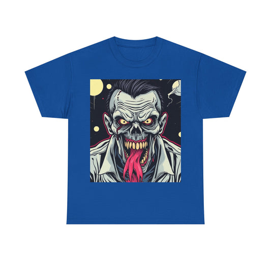 UK - Horror Graphic Tee - Unisex Heavy Cotton Shirt with Zombie Design
