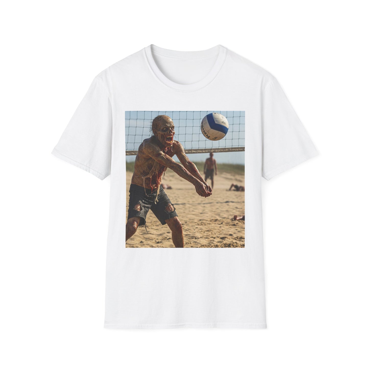 Beach Volleyball Unisex Softstyle T-Shirt - Perfect for Summer Fun and Sports Lovers
