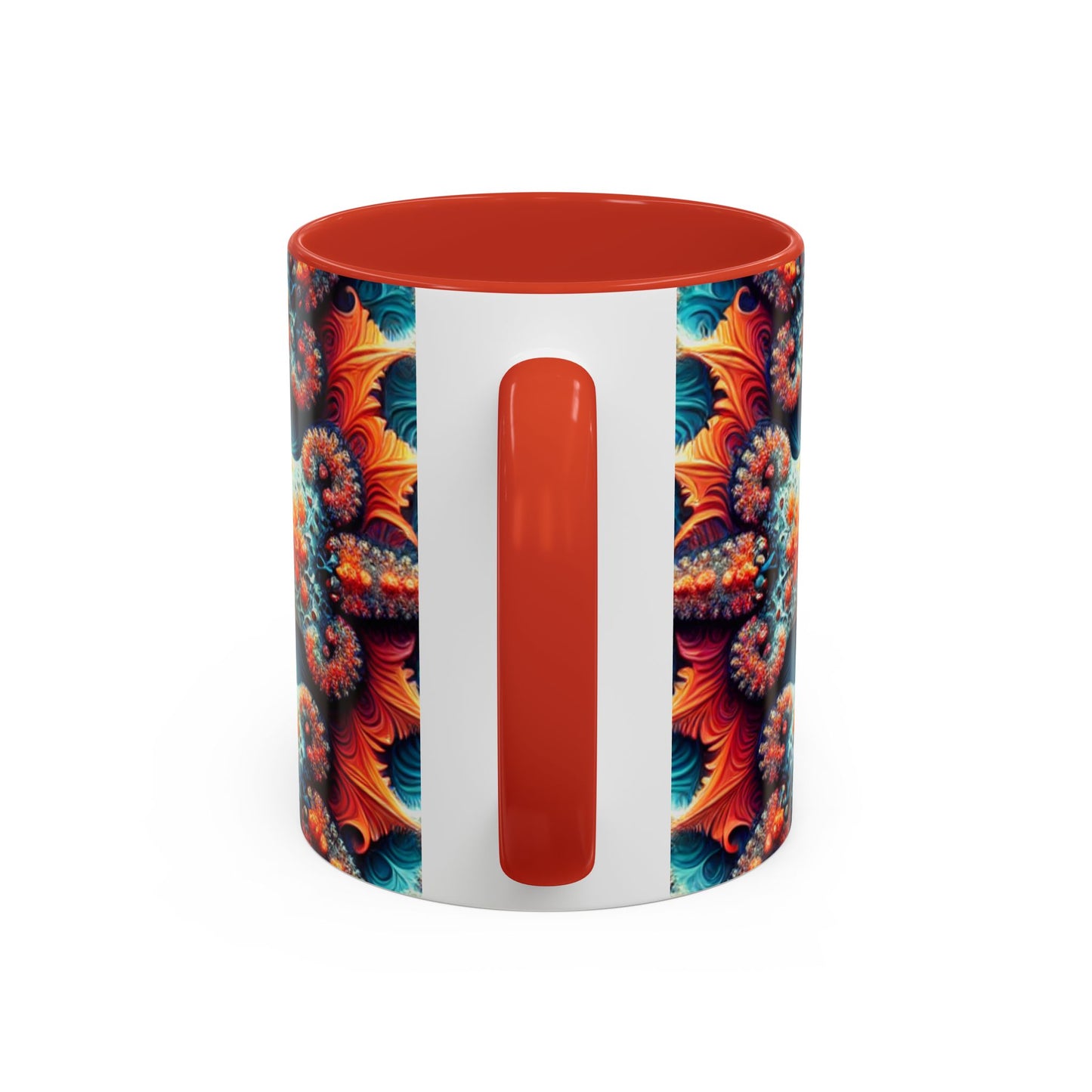 Vibrant Kaleidoscope Accent Coffee Mug - 11oz & 15oz