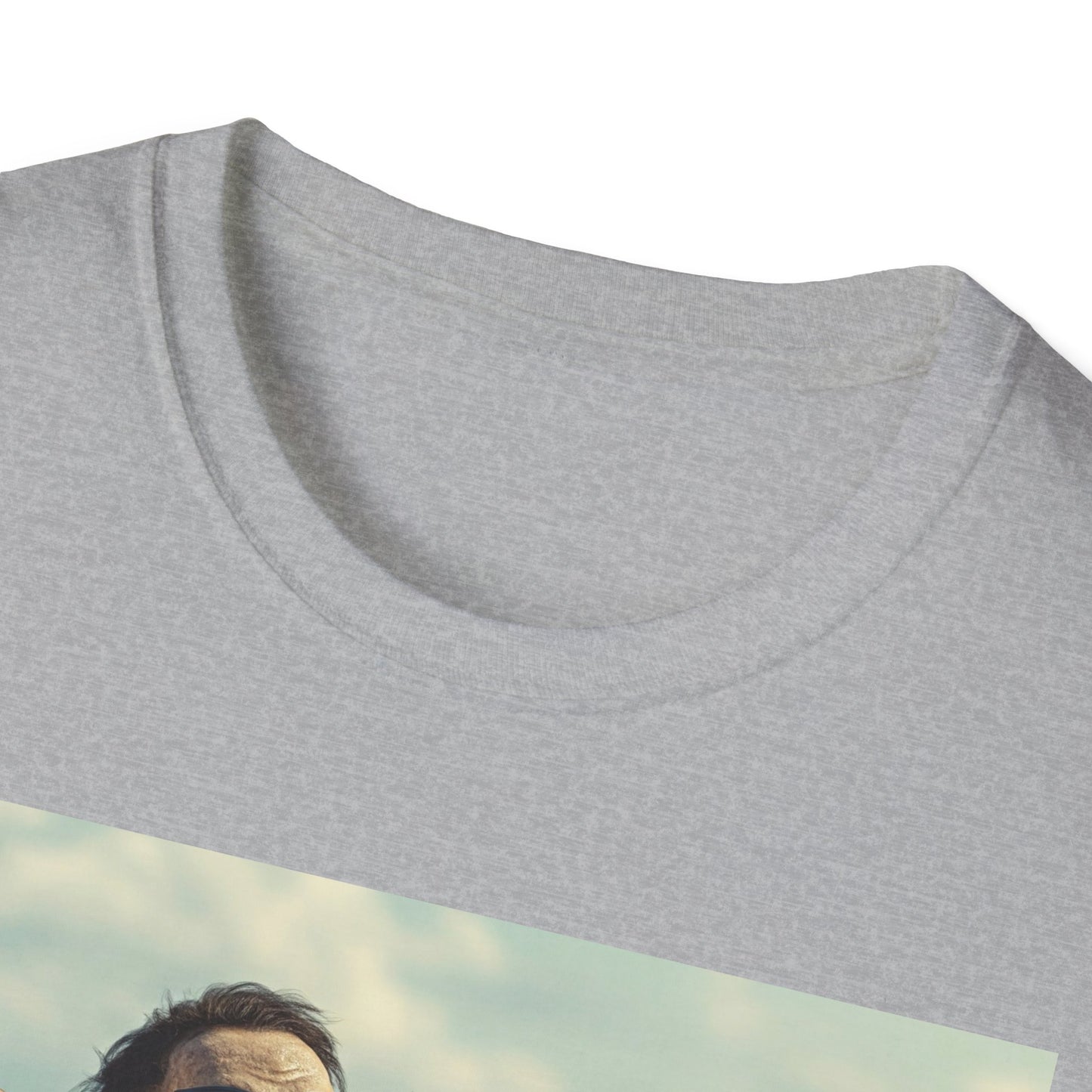 Chill Vibes Apocalyptic Portrait Tee, bold, decaying zombie graphic