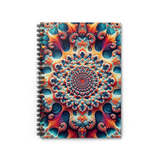 Vibrant Mandala Spiral Notebook - Ruled Line for Creative Minds