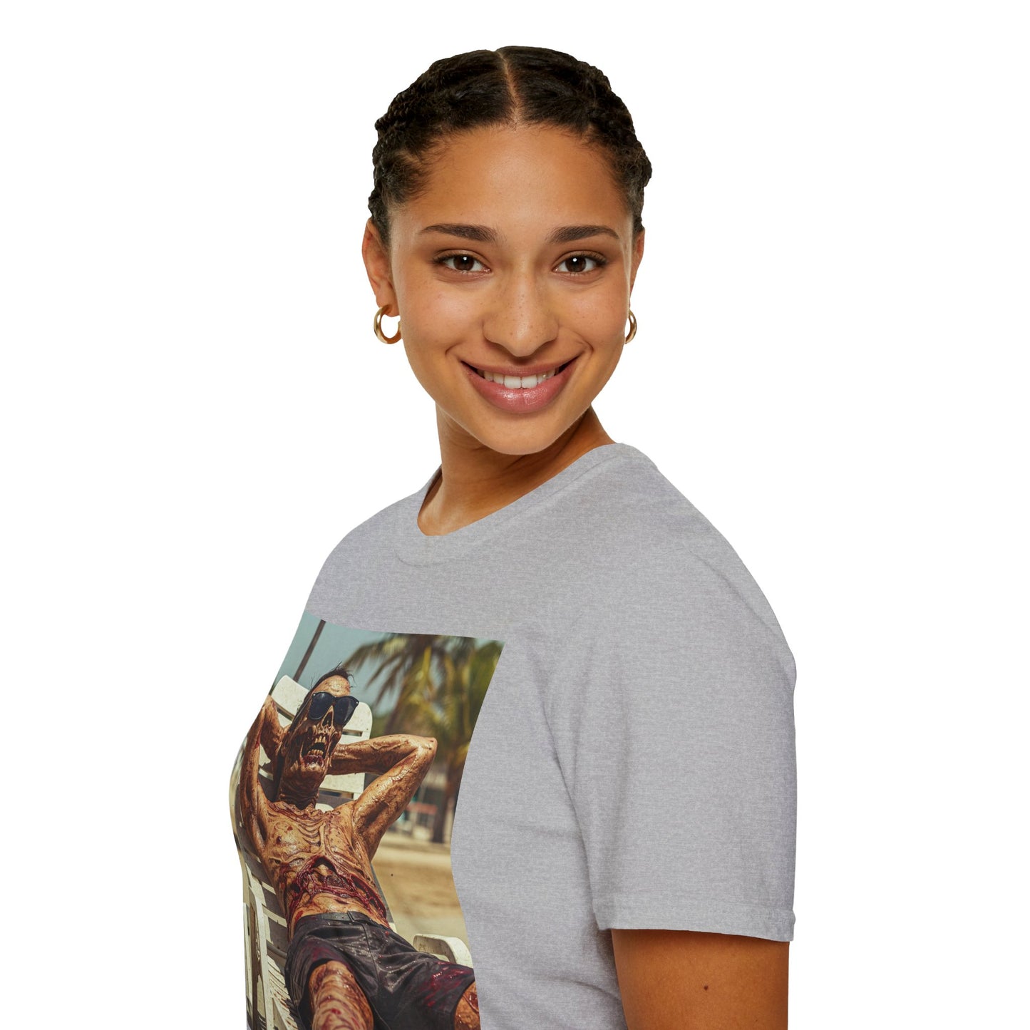 Chill Vibes Skeleton Graphic T-Shirt - Unisex Softstyle