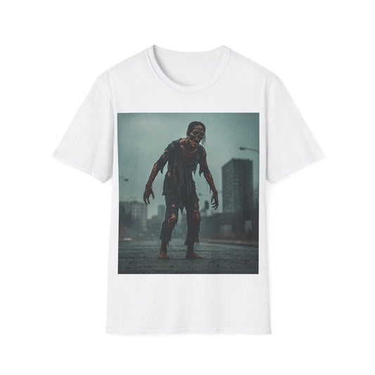 UK - Zombie Apocalypse Unisex Softstyle T-Shirt - Eerie Horror Graphic Tee