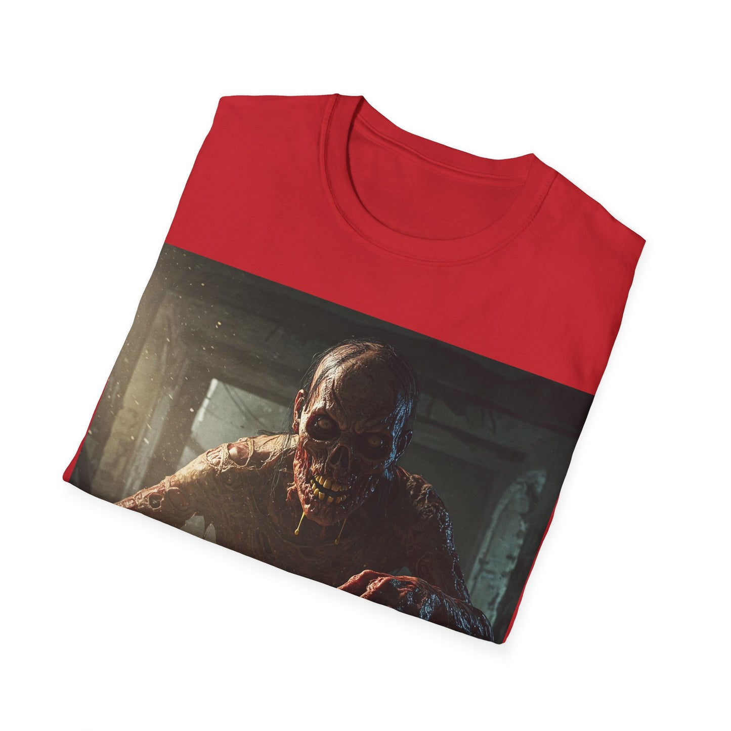 UK - Zombie Chess Apocalyptic Portrait Tee, bold, decaying zombie graphic