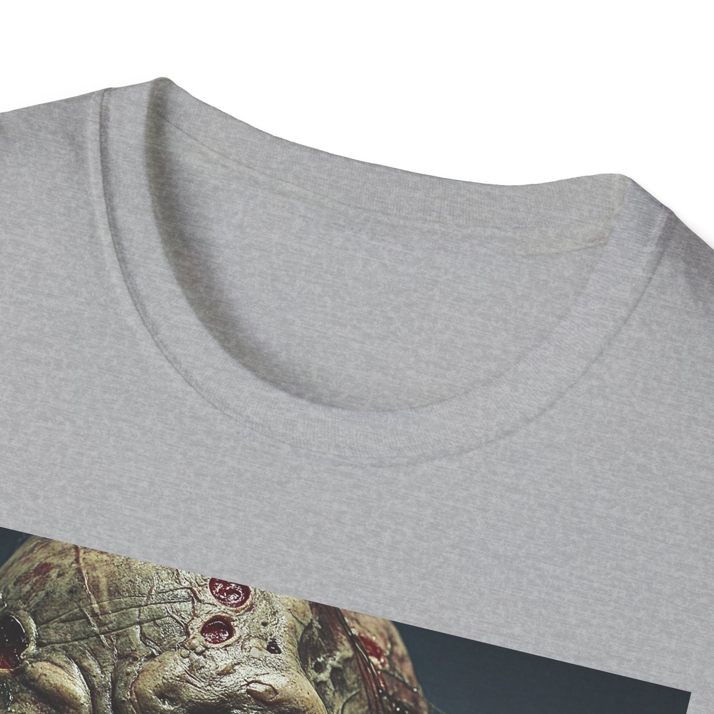 Apocalyptic Portrait Tee, bold, decaying zombie graphic