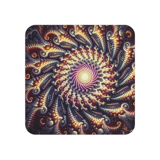 Vibrant Spiral Art Coasters - 50 or 100 pcs, Perfect for Home Decor and Gifts