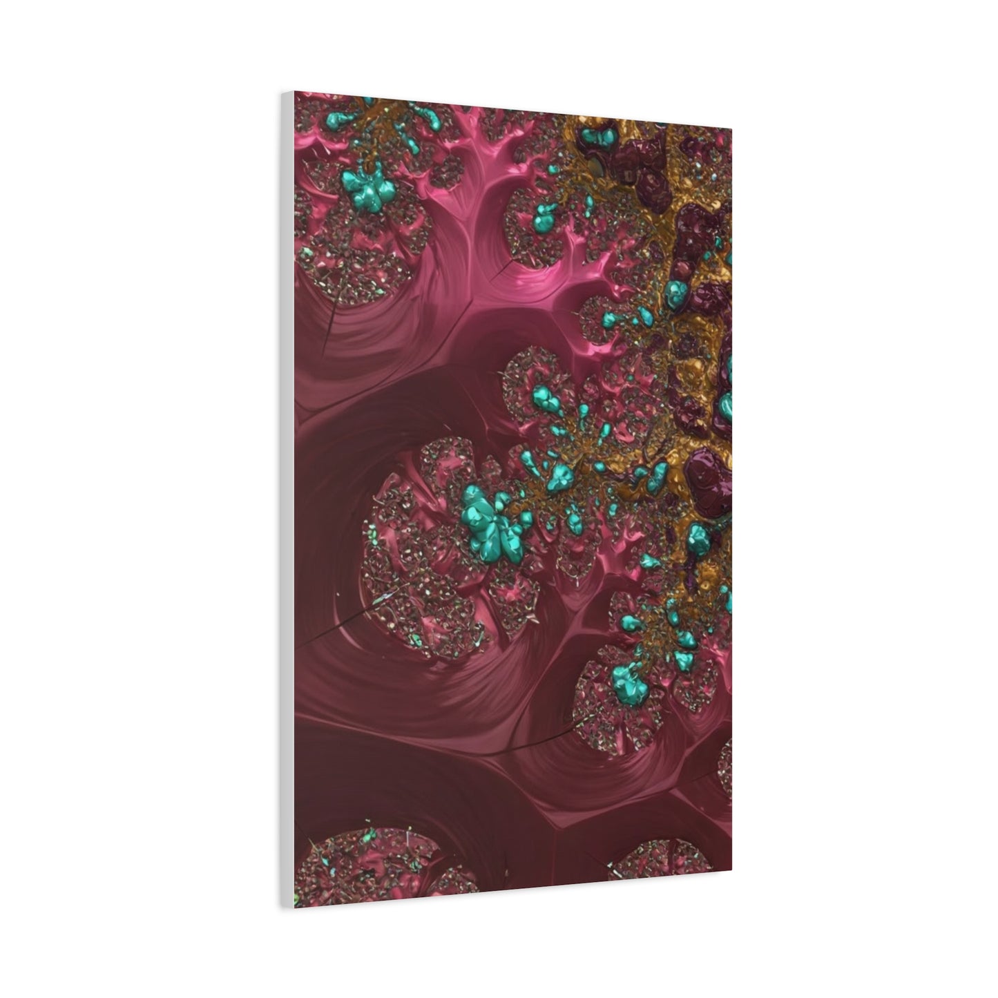 Abstract Art Canvas Print - Vibrant Fractal Design for Home Decor