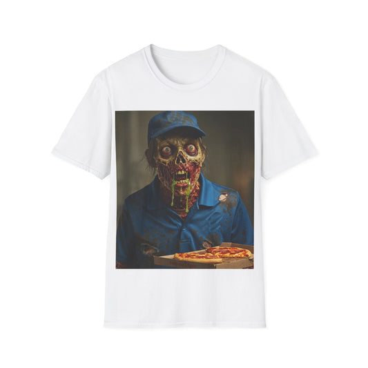 UK - Horror Pizza Delivery Zombie T-Shirt - Unisex Softstyle Tee