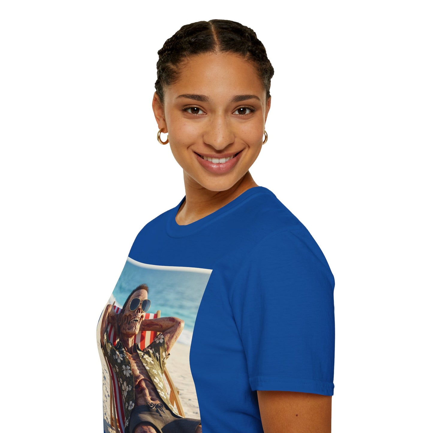 Chill Vibes Unisex Softstyle T-Shirt - Beach Relaxation Design
