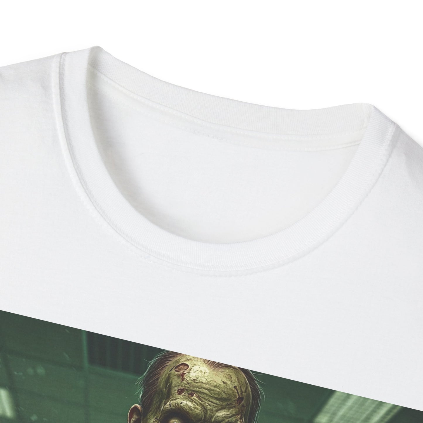 UK - Zombie Office Horror Unisex Softstyle T-Shirt