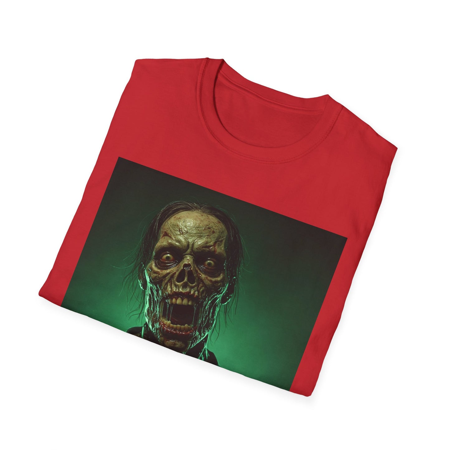 Apocalyptic Portrait Tee, bold, decaying zombie graphic