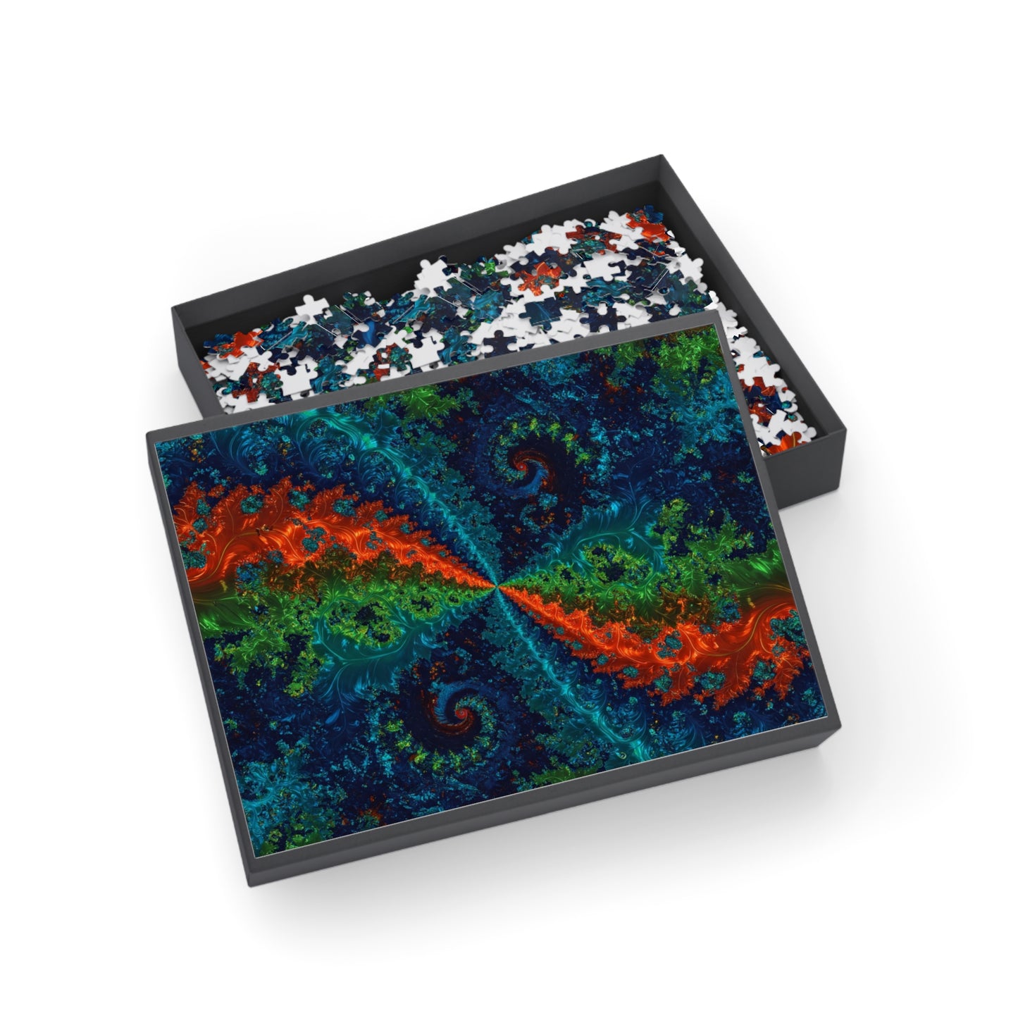 076- Fractal Puzzle (96, 252, 500, 1000-Piece) - Fun Family Activity and Gift