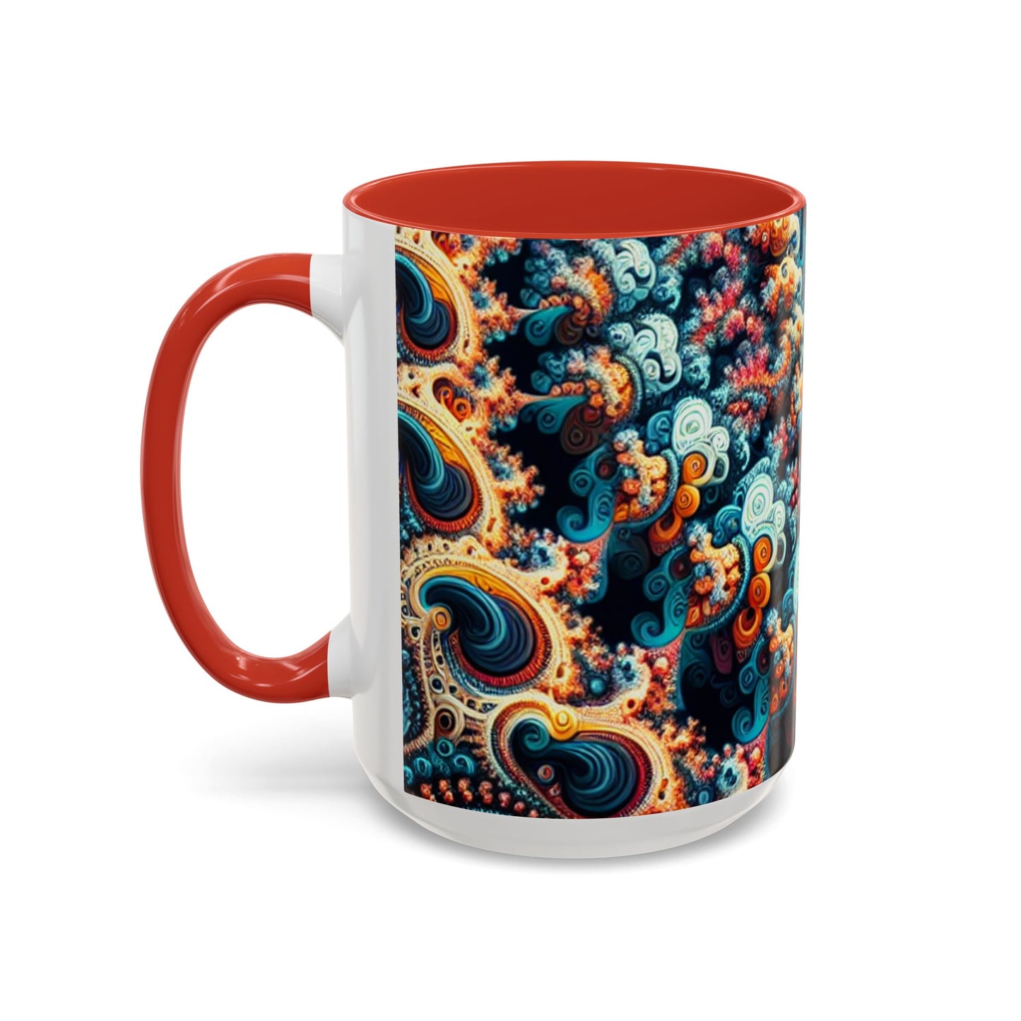 Colorful Fractal Coffee Mug - 11oz & 15oz - Perfect for Art Lovers