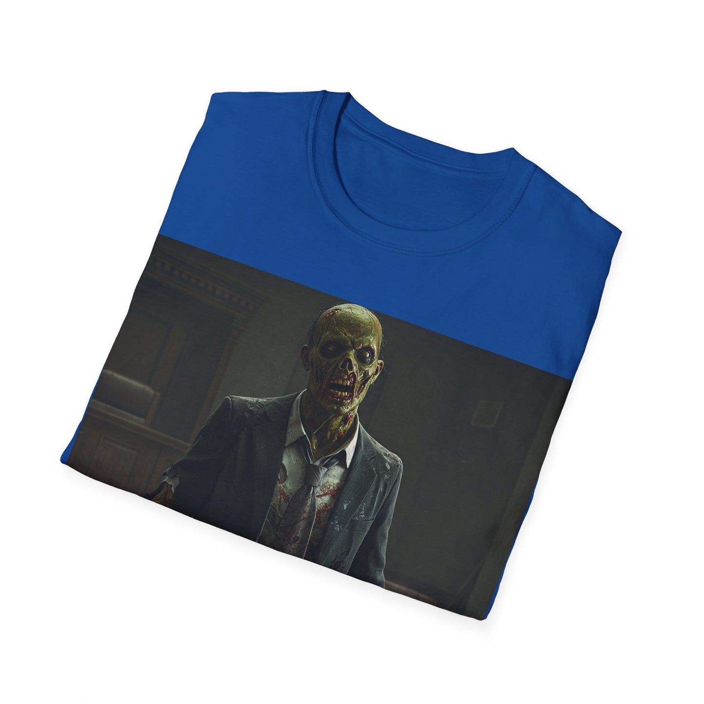 Apocalyptic Portrait Tee, bold, decaying zombie graphic