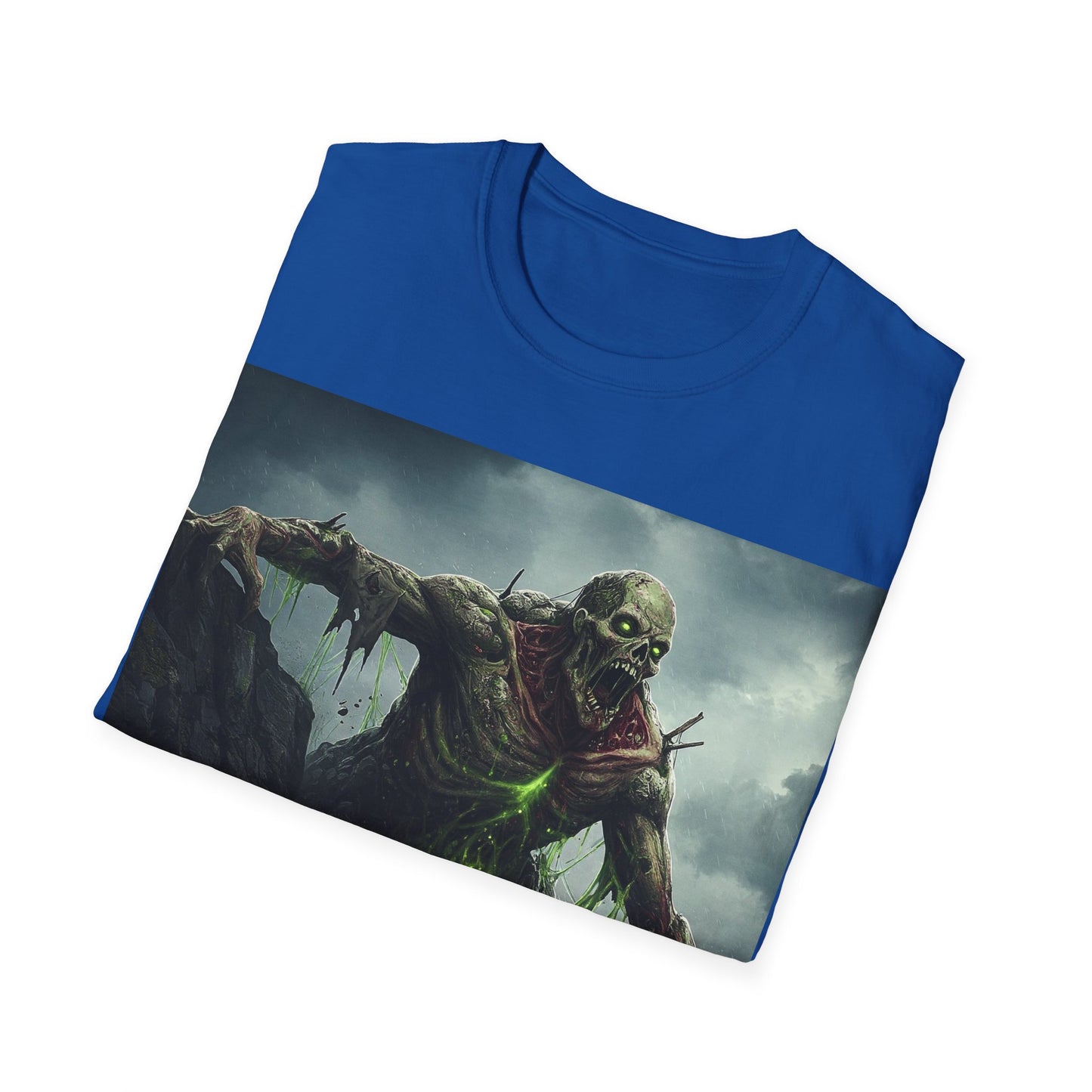UK - Creepy Monster Unisex Softstyle T-Shirt - Perfect for Halloween and Horror Fans