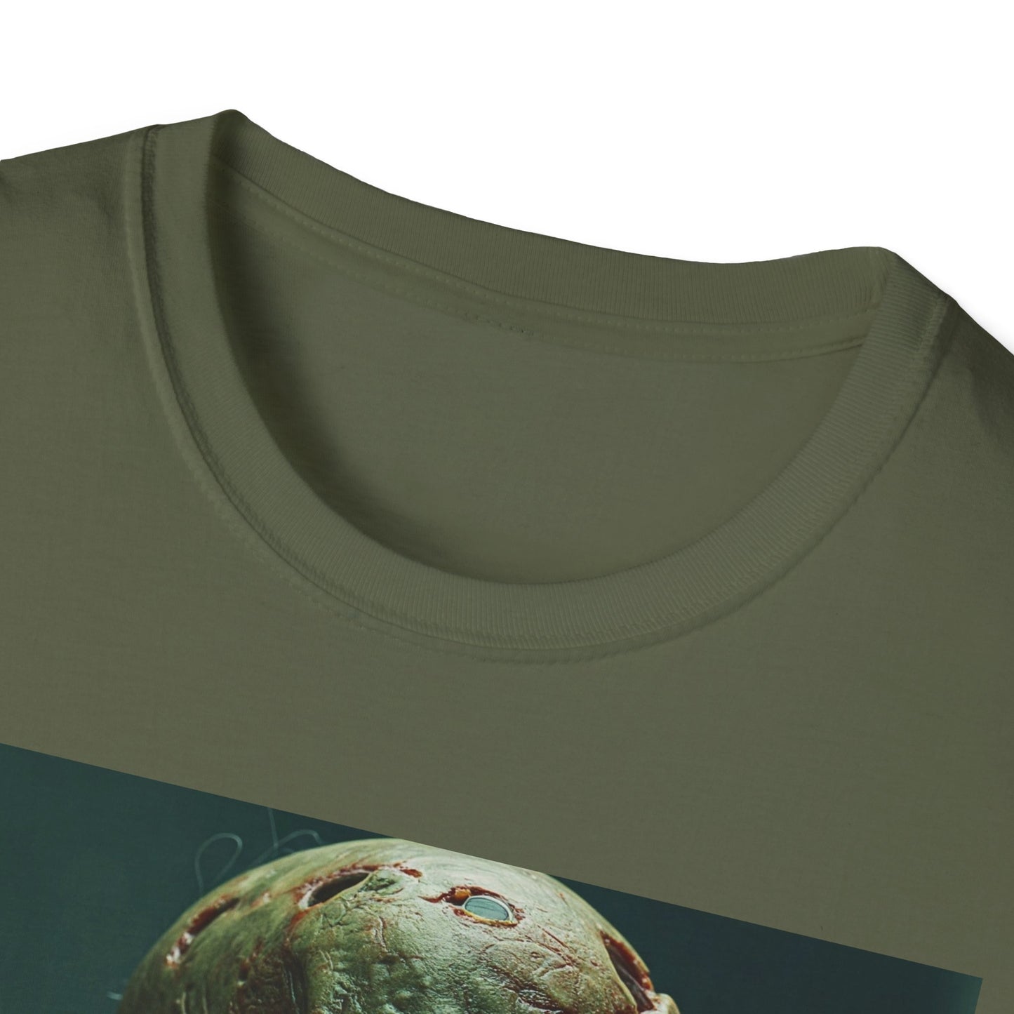 Chilling Skull Apocalyptic Portrait Tee, bold, decaying zombie graphic