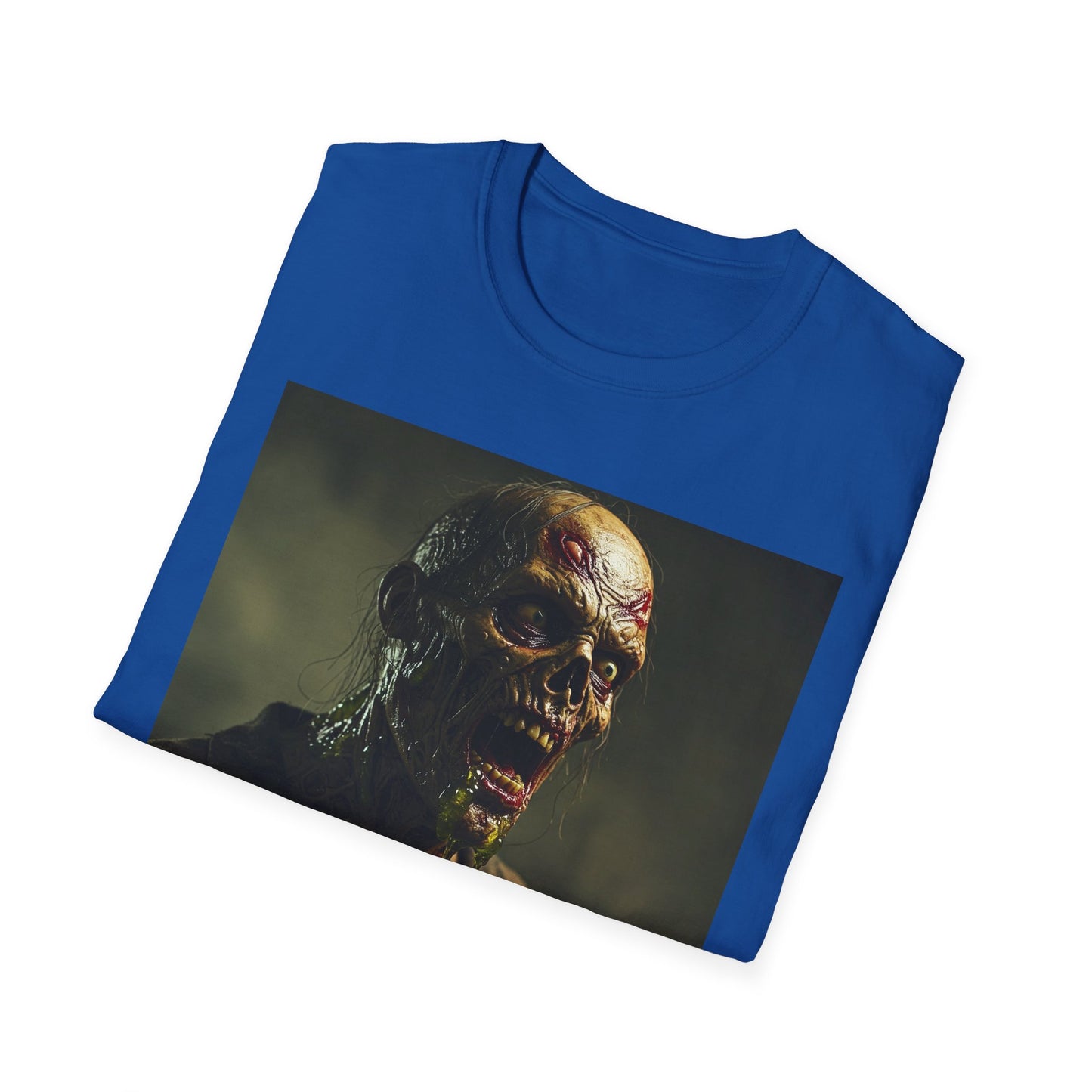 Apocalyptic Portrait Tee, bold, decaying zombie graphic