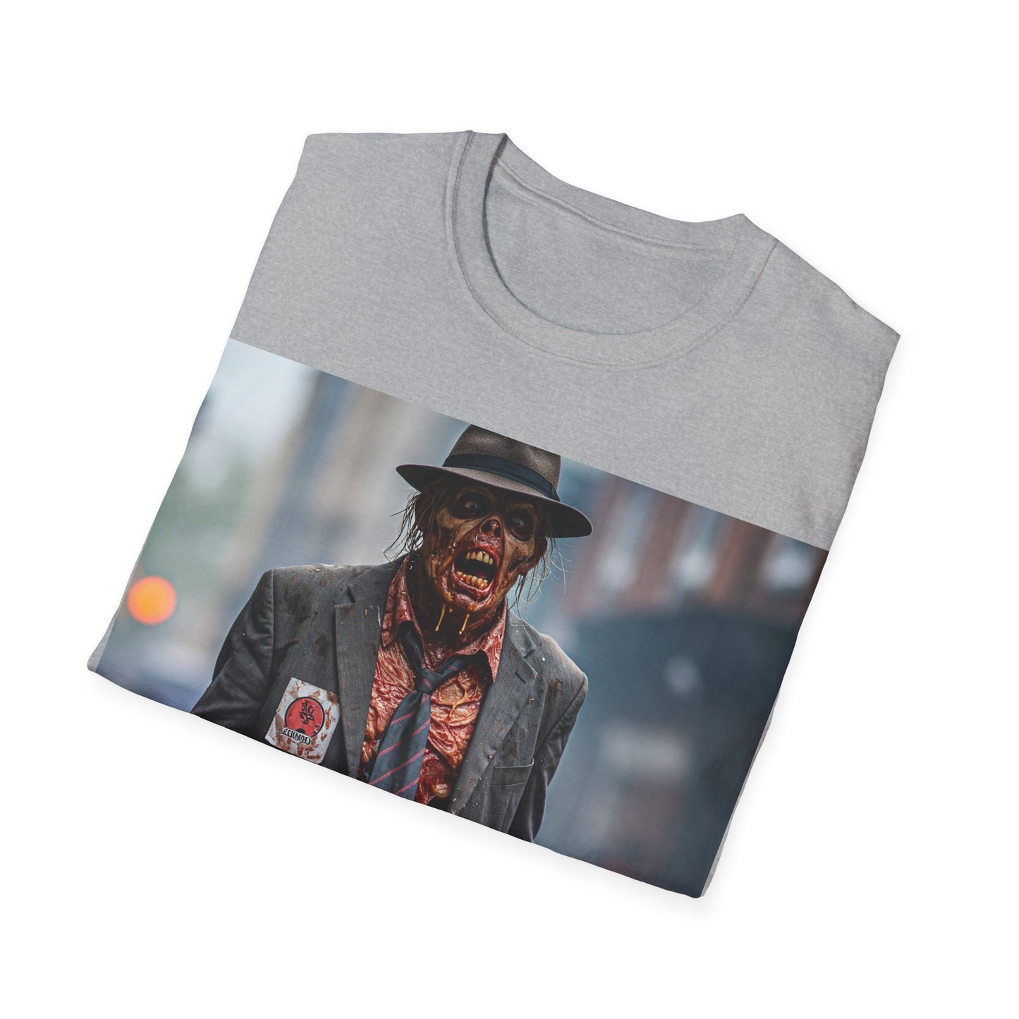 UK - Stylish Horror-Themed Unisex Softstyle T-Shirt