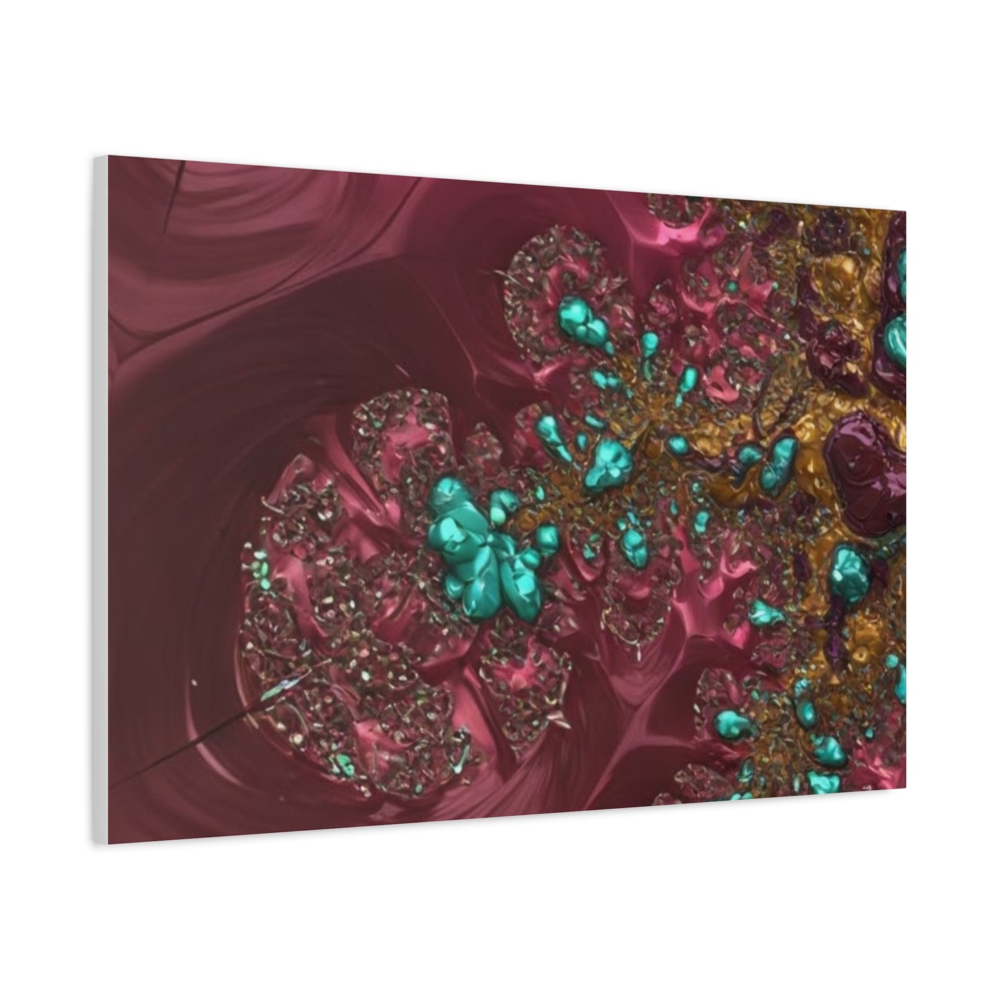 Abstract Art Canvas Print - Vibrant Fractal Design for Home Decor