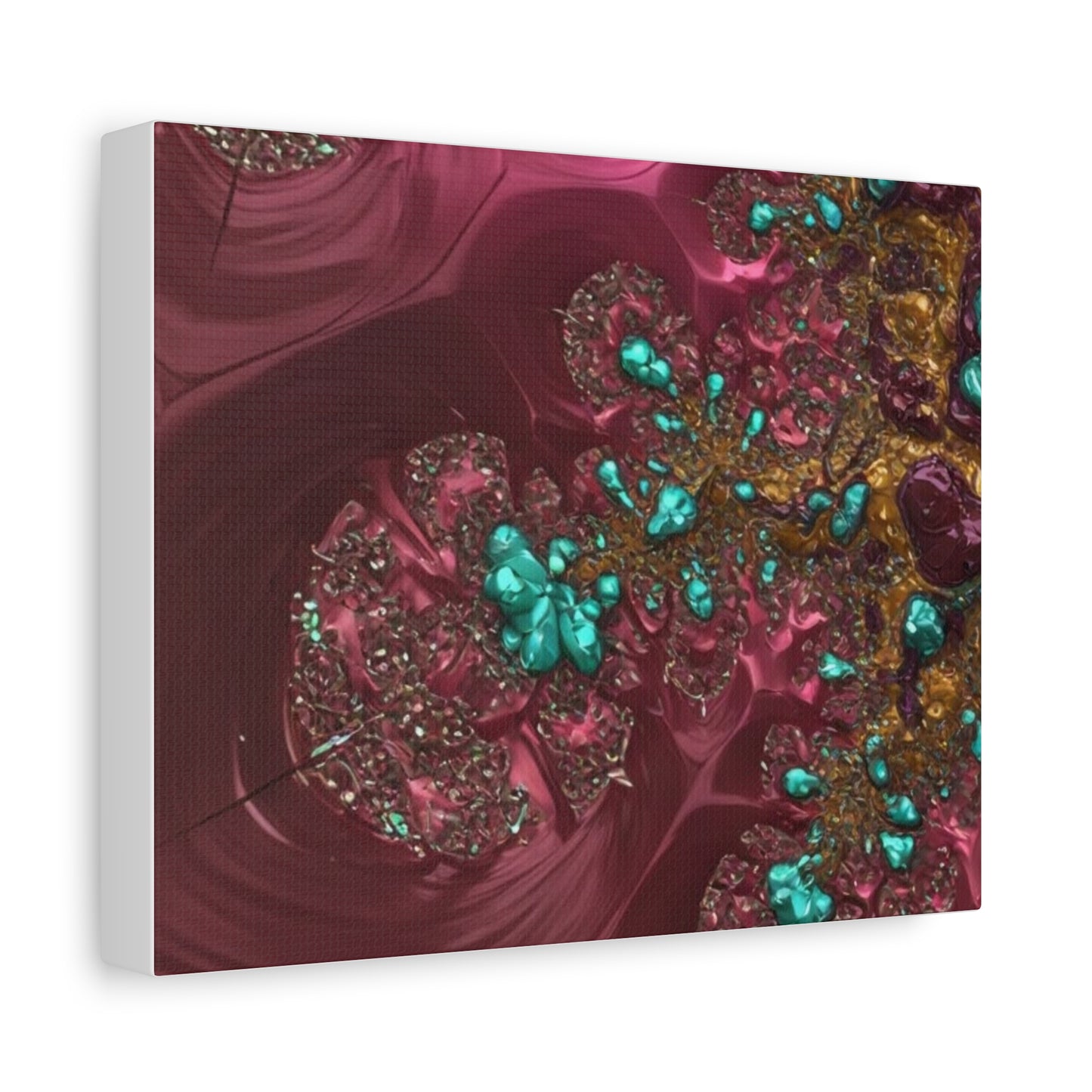 Abstract Art Canvas Print - Vibrant Fractal Design for Home Decor